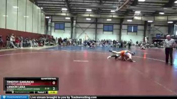 285 lbs Quarterfinal - Liridon Leka, Johnson & Wales University (Rhode Island) vs Timothy Ganuncio, U.S. Coast Guard Academy