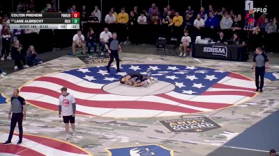 Cons. Round 1 - Lane Albrecht, Kingsbury County vs Colten Preheim, Parker