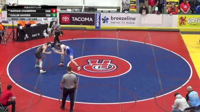 147 lbs Consi Of 8 #2 - Nathan Chambers, Chambersburg vs Collin Havers, Youngsville