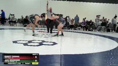 159 lbs Quarterfinals (8 Team) - Emmitt Thomas, Ohio Gold vs Jake Renninger, Steller Trained