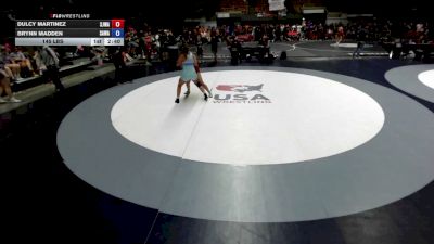 145 lbs Dulcy Martinez, SJWA - San Joaquin Wrestling Association vs Brynn Madden, SAWA - Sacramento Area Wrestling Association