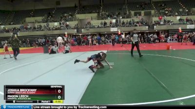 60 lbs Semifinal - Joshua Brockway, Summit Wrestling Academy vs Mason Leech, Immortal Athletics WC