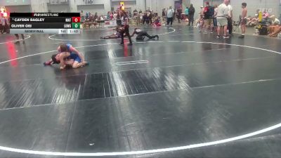 116 lbs Semifinal - Cayden Bagley, Matlife vs Oliver Oei, Level Up Wrestling Center