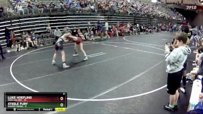 105 lbs Round 4 (6 Team) - Luke Hoefling, Iowa USA Red vs Steele Fury, Kansas Mamba