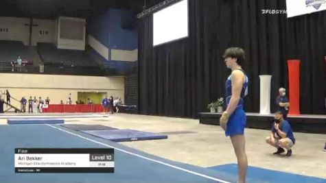 Ari Bekker - Floor, Michigan Elite Gymnastics Academy - 2021 USA Gymnastics Development Program National Championships