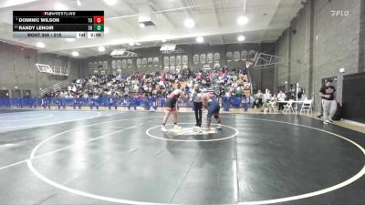 215 lbs Semifinal - Dominic Wilson, Tulare Union vs Randy Lenoir, East Bakersfield
