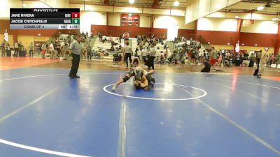 157 lbs Consi Of 4 - Jake Rivera, Dirty Den Wrestling vs Jacob Critchfield, Doughboy Wrestling Club