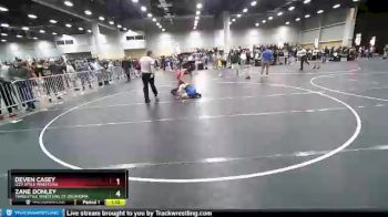 106 lbs Quarterfinal - Zane Donley, Threestyle Wrestling Of Oklahoma vs Deven Casey, Izzy Style Wrestling