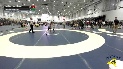 87 lbs Cons. Round 5 - Brady Schepp, VHW Club vs Cristian Martinez, Empire Wrestling Academy