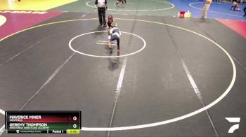 57 lbs Cons. Round 3 - Geremy Thompson, Owatonna Wrestling Academy vs Maverick Miner, Westfield