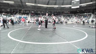 73 lbs Consi Of 16 #2 - Carson Beams, Mustang Bronco Wrestling Club vs Hunter King, Sperry Wrestling Club