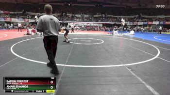 132 lbs Semis & Wb (16 Team) - Amari Edwards, Kings Fork vs Eamon Forrest, Mills Godwin