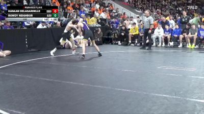 132 lbs Finals (1st & 3rd) - Rowdy Neighbor, Alburnett vs Kanaan Delagardelle, Don Bosco