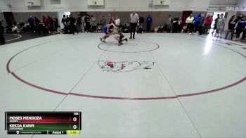 138 lbs Champ. Round 1 - Moses Mendoza, Gilroy vs Kekoa Kaiwi, Capuchino