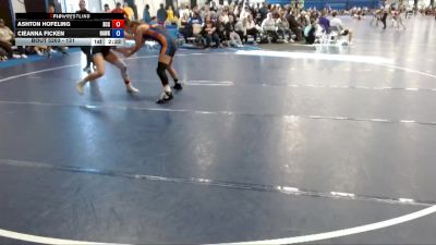 131 lbs Cons. Round 3 - Cieanna Ficken, Hawkeye Community College vs Ashton Hofeling, Southeast CC