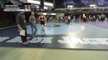165 lbs 3rd Place - Drew DeForrest, Carolina Forest vs Copeland Grooms, James Island