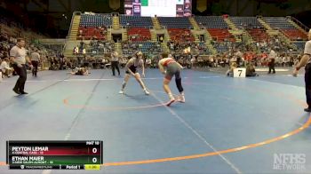 132 lbs Finals (8 Team) - Ethan Maier, 3-New Salem-Almont vs Peyton Lemar, 4-Central Cass