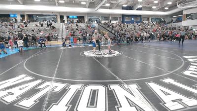 49 lbs Cons. Rd Of 16 - Boone Jackson, Iron Mountain Outlaws vs Kace Armstrong, Cougar Wrestling Club