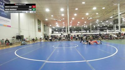 140 lbs Quarterfinal - Mack Santoro, Grit Mat Club Blue - HSC vs Sean Murray, Team Diamond Fish - HSC
