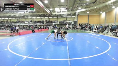 165 lbs Consolation - Drayvn Roberts, East Hartford vs Matthew Pappas, Bishop Hendricken