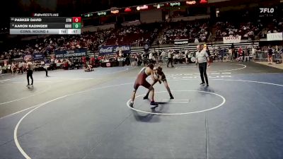 D 2 113 lbs Cons. Round 4 - Aaron Kadinger, Kenner Discovery Health Science vs Parker David, St. Thomas More