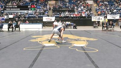 3 - 144 lbs 1st Place Match - Reza Massjouni, Christiansburg vs Leland Cline, Brentsville District