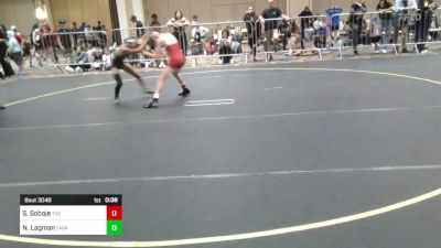 72 lbs 2nd Place - Seth Sobaje, The Empire vs Noah Lagman, Savage House WC