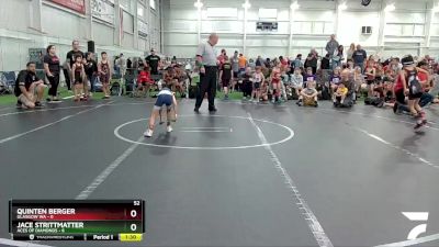 52 lbs Finals (2 Team) - Quinten Berger, Glasgow WA vs Jace Strittmatter, ACES Of Diamonds