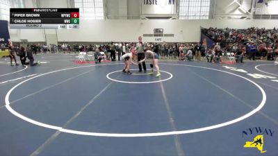 160 lbs Round 2 - Piper Brown, Whitney Point Youth Wrestling Club vs Chloe Hosier, WRCL Wrestling Club