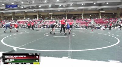 110 lbs Cons. Round 5 - Luke Bell, Spring Hill vs Broxtyn Williamson, Emporia Kids Club