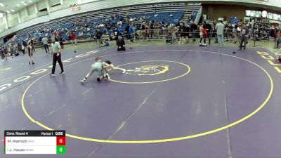 14U Boys - 92 lbs Cons. Round 4 - Mason Mamich, Ohio vs Jace Hauan, Bear Cave Wrestling Club