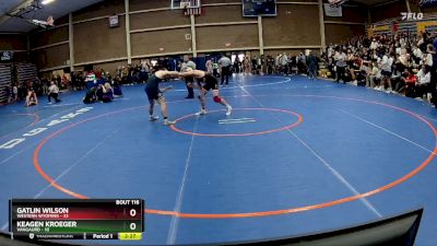 174 lbs Champ. Round 2 - Keagen Kroeger, Vangaurd vs Gatlin Wilson, Western Wyoming