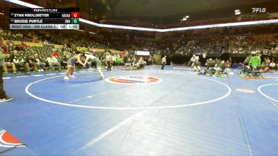 285 Class 3 lbs Quarterfinal - Zyan Knollmeyer, Helias Catholic vs Brodie Purtle, St. Michael The Archangel