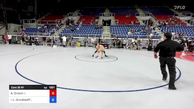 150 lbs Cons 32 #1 - Aydan Groom, IA vs Luke Grindstaff, IL