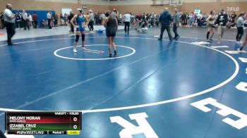 115lbs Cons. Round 5 - Melony Moran, Davis (Girls) vs Izzabel Cruz, Tonasket (Girls)