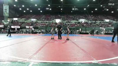 49/53 Cons. Semi - Waylon Armstrong, Kalispell Wrestling Club vs Rawley Williams, Touch Of Gold Wrestling Club