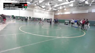 130 lbs Cons. Round 4 - Norel Cuellar, Colton vs Krista Green-Garza, El Rancho