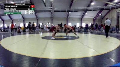 165 lbs Cons. Round 5 - Ben Hegler, Ohio Northern Univerity vs John Watson, Gannon University