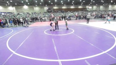 62 lbs Semifinal - Hayzon Walker, Stallions WC vs Waylon Martin, Mountain Man WC