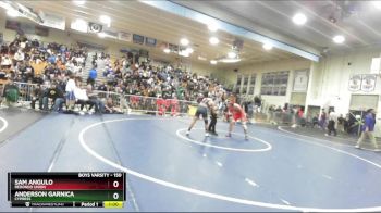 150 lbs Cons. Round 3 - Anderson Garnica, Cypress vs Sam Angulo, Redondo Union