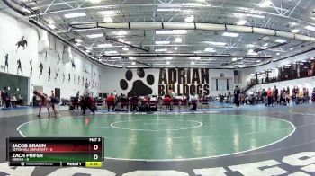 133 lbs Round 4 (6 Team) - Zach Phifer, Adrian vs Jacob Braun, Seton Hill University