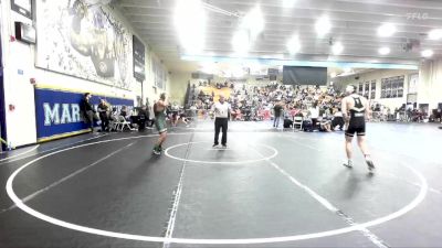 138 lbs Champ. Round 3 - Dylan Simangan, Costa Mesa vs Robert Garcia, Servite