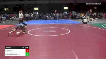 88 lbs Quarterfinal - Kaleb Cruz, Grindhouse vs Sean Munkelnbeck, Dominate
