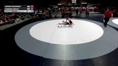 106 lbs Xander Figueiredo, SJWA - San Joaquin Wrestling Association vs Cameron Ganley, TCWA - Tri-Counties Wrestling Association