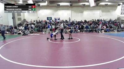 126 lbs Round Of 16 - Edwin Lovely, Ellis Tech vs Brandom Santos, East Haven