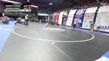 110 Class 2 lbs 5th Place Match - Annabelle Dunlop, Winnetonka vs Addison St. George, Rockwood Summit