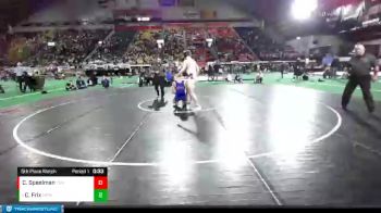 5A 160 lbs 5th Place Match - Caden Frix, Meridian vs Carsen Speelman, Coeur D`Alene