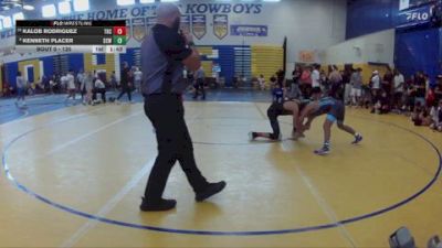 120 lbs Champ. Round 3 - Kalob Rodriguez, Camden Outsiders vs Kenneth Placer, Southwest Miami Senior Highschool