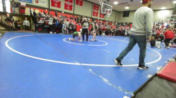 92 lbs Consi Of 8 #2 - Kayleb Morris, Dewar HS Boys vs Wyatt Chitty, Gore Public Schools