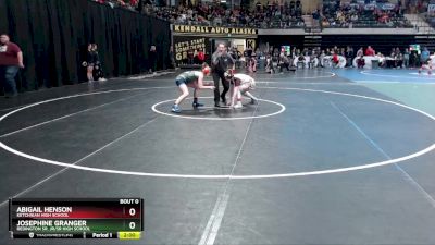 145G Champ. Round 1 - Abigail Henson, Ketchikan High School vs Josephine Granger, Redington Sr. Jr/Sr High School